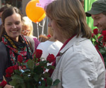 Im B&uuml;rgergespr&auml;ch auf dem Ratinger Markt
